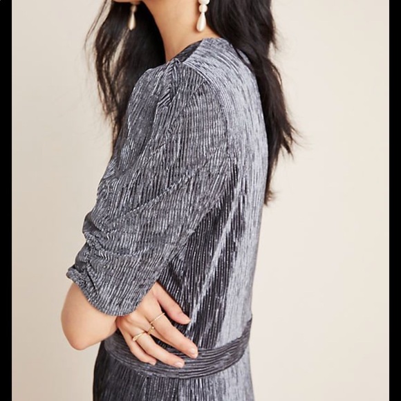 Anthropologie Charlize Textured Velvet Jumpsuit - Picture 3 of 5